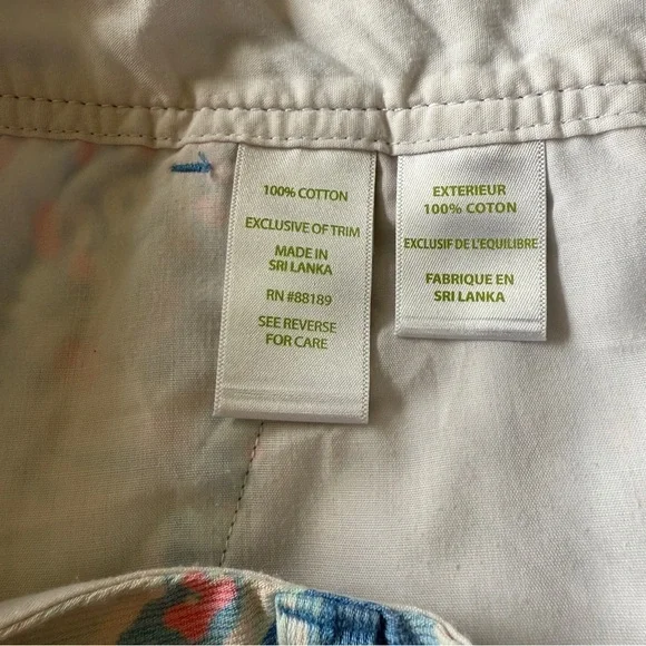 Lilly Pulitzer Blue & Pink Seashell Callahan Shorts Size 2 - Picture 8 of 8